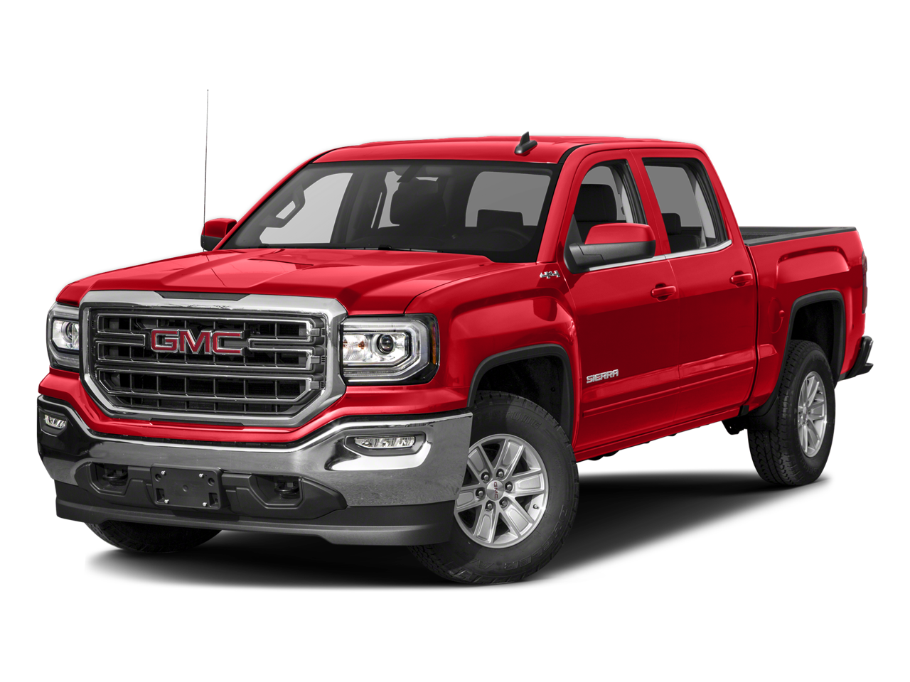 2017 GMC Sierra 1500 SLE in Onyx Black — front three-quarter view