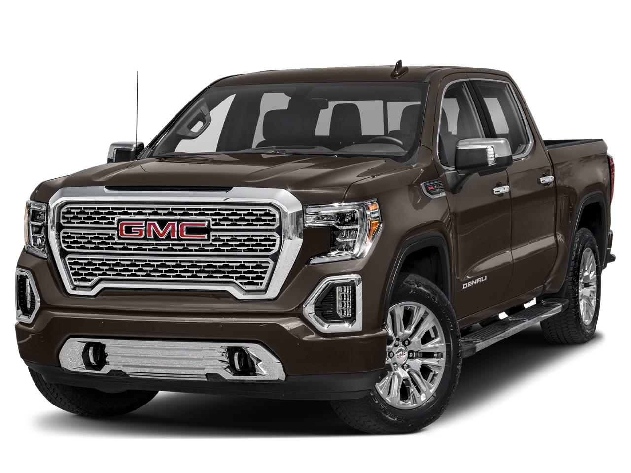 2019 GMC Sierra 1500 Denali in Pacific Blue Metallic — front three-quarter view
