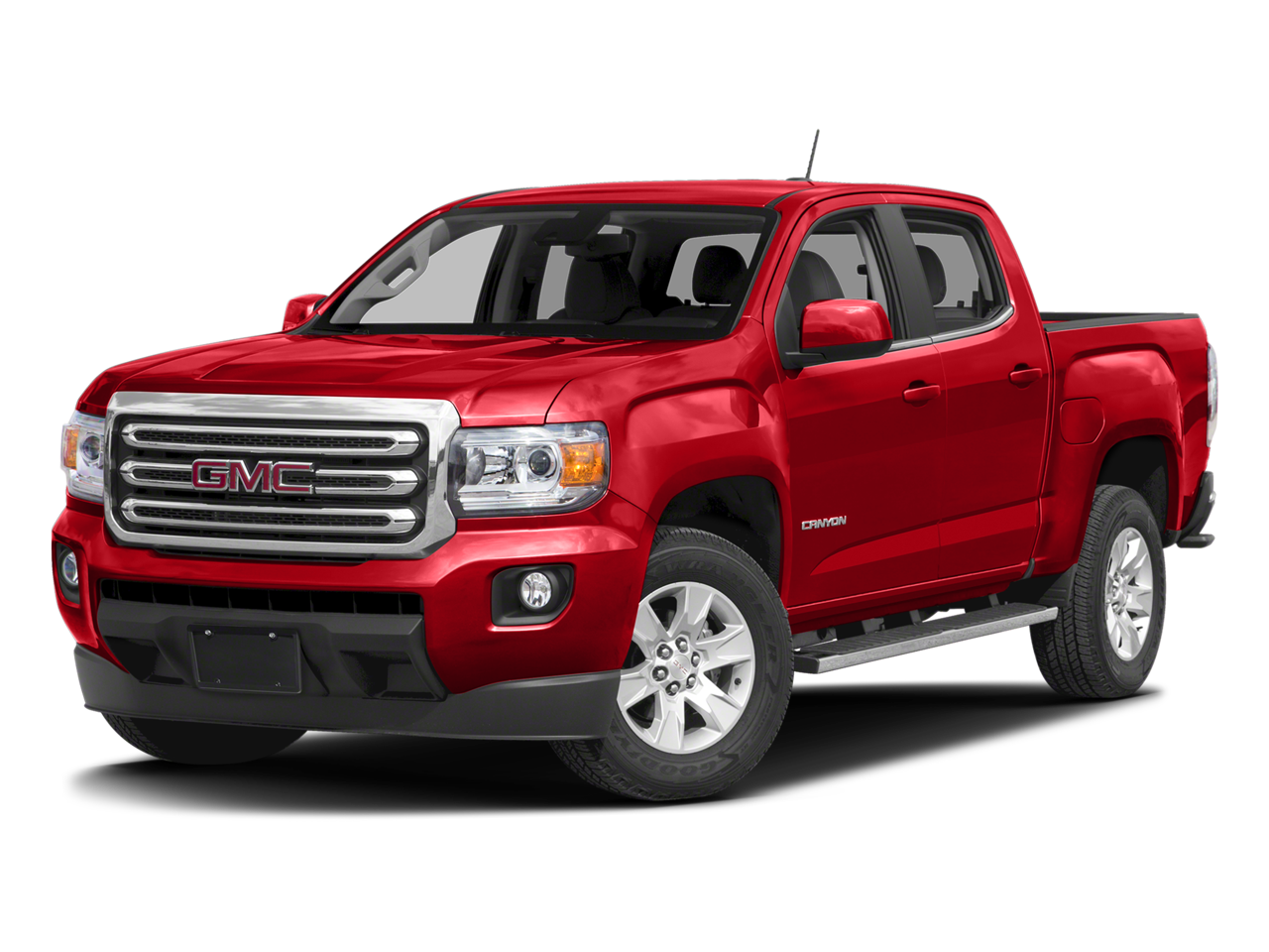 2016 GMC Canyon 4WD SLE in Quicksilver Metallic — front three-quarter view