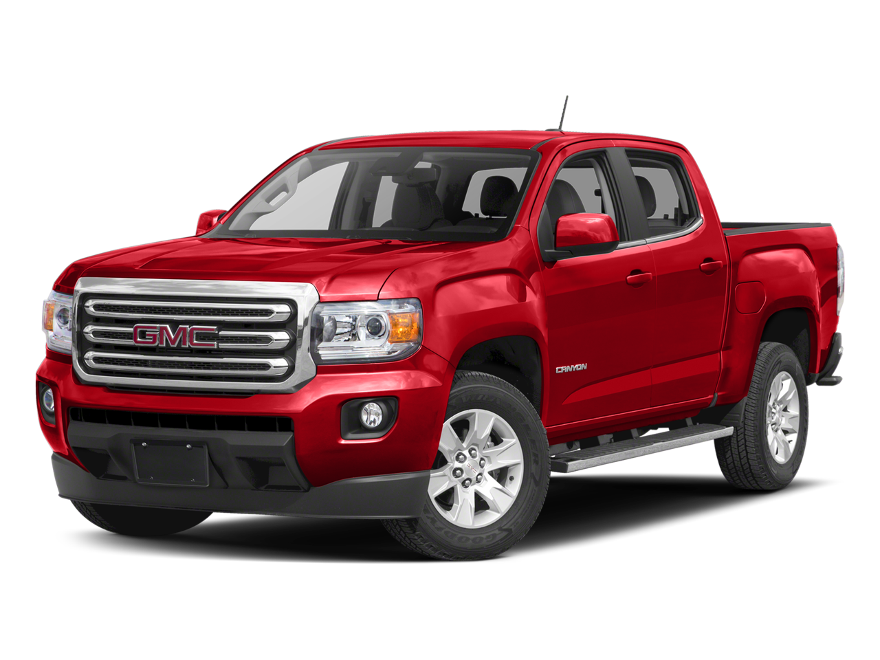 2017 GMC Canyon 4WD SLE in Quicksilver Metallic — front three-quarter view