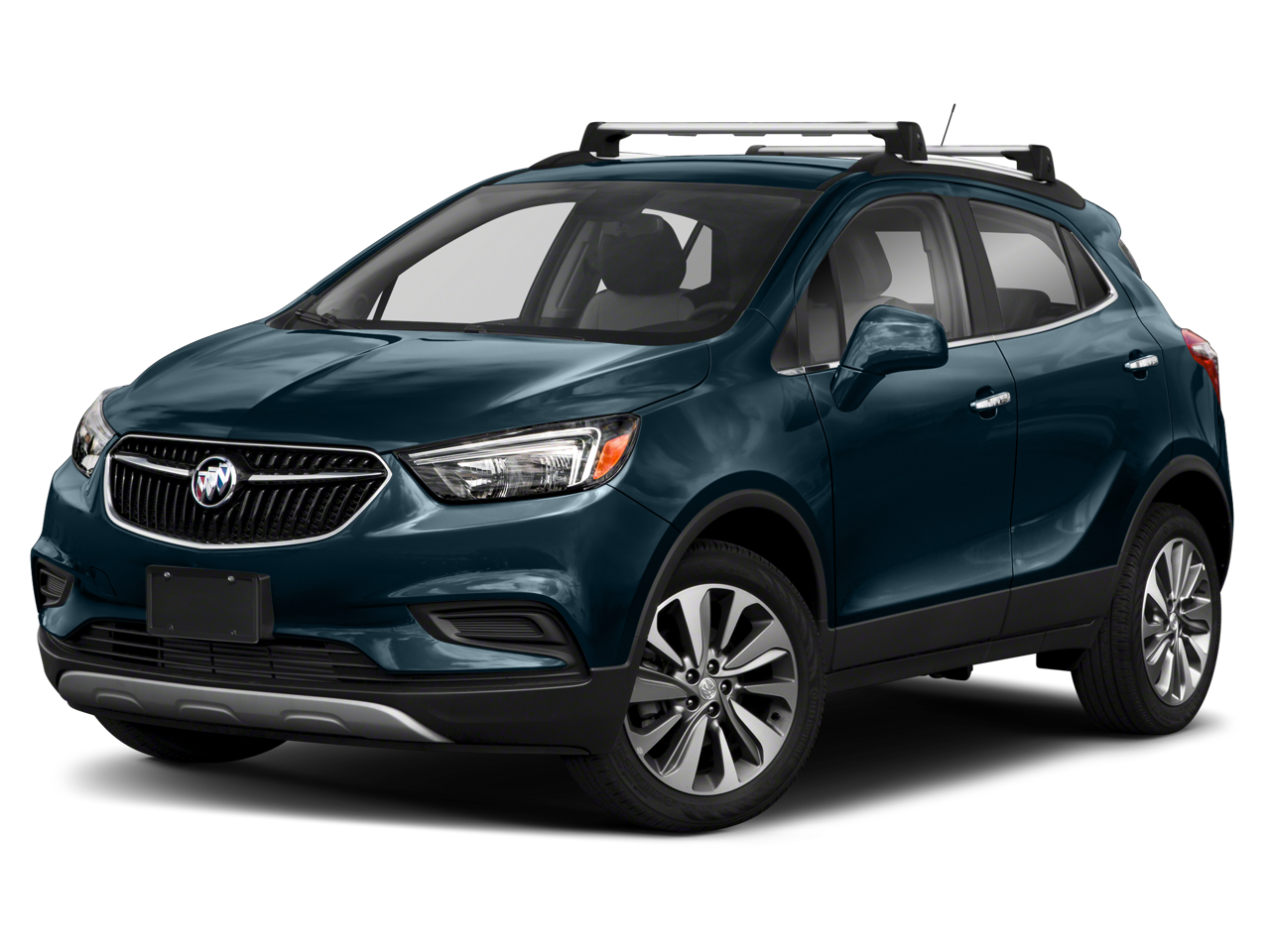 2020 Buick Encore Preferred in Summit White — front three-quarter view