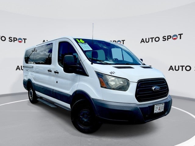 2016 Ford Transit Wagon XL in White — front three-quarter view