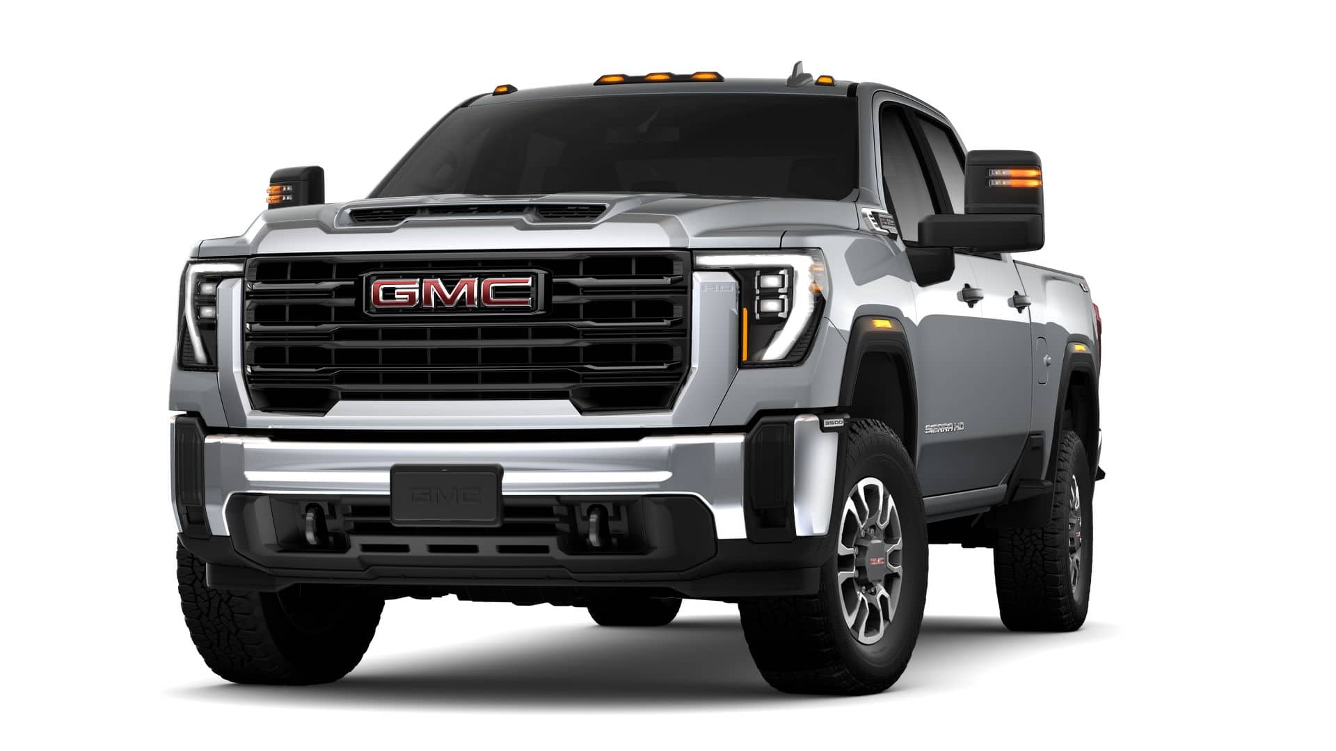 2026 GMC Sierra 3500 HD Pro in Sterling Metallic — front three-quarter view