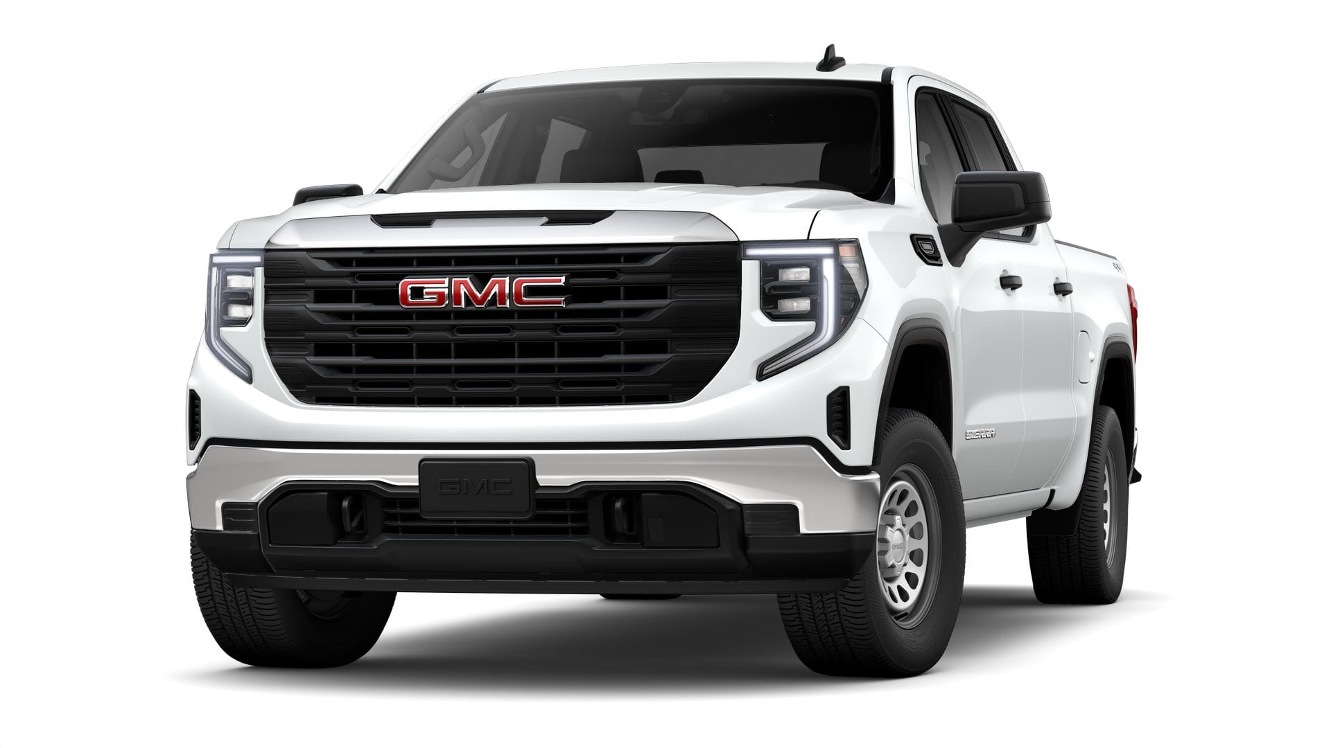 2025 GMC Sierra 1500 Pro in Summit White — front three-quarter view