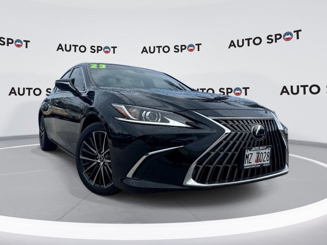 2023 Lexus ES ES 350 Luxury in Black — front three-quarter view