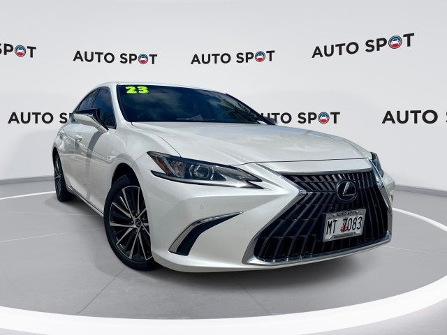 2023 Lexus ES ES 350 Luxury in White — front three-quarter view