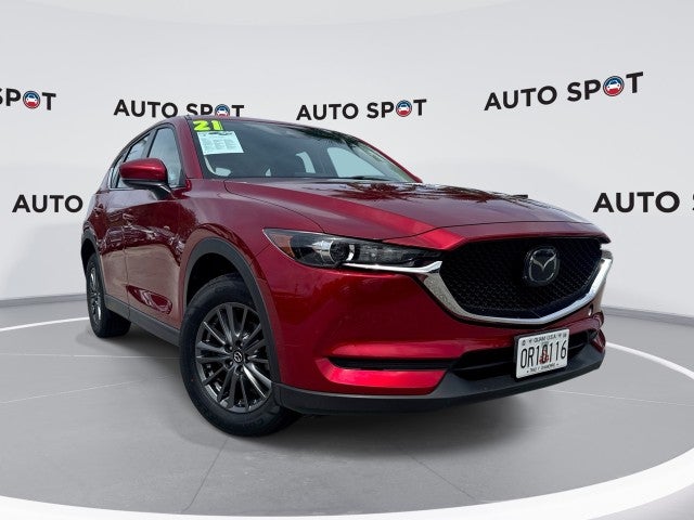 2021 Mazda Mazda CX-5 Sport in Red — front three-quarter view