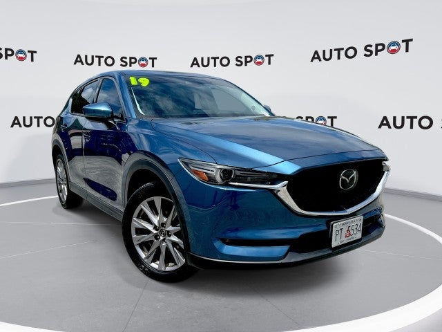 2019 Mazda Mazda CX-5 Grand Touring in Blue — front three-quarter view