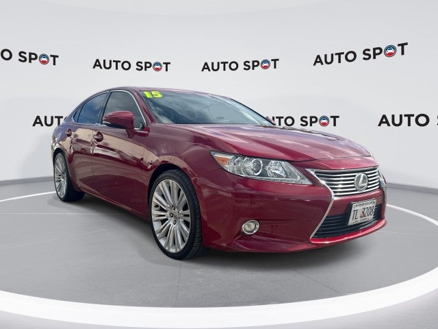 2015 Lexus ES 350 in Red — front three-quarter view
