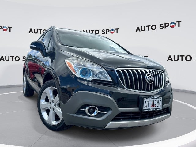2016 Buick Encore Leather in Includes (Bt3) Dark Argent Metallic Lower Accent Color.) — front three-quarter view
