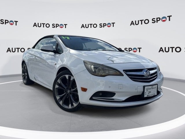 2017 Buick Cascada Premium in Summit White — front three-quarter view