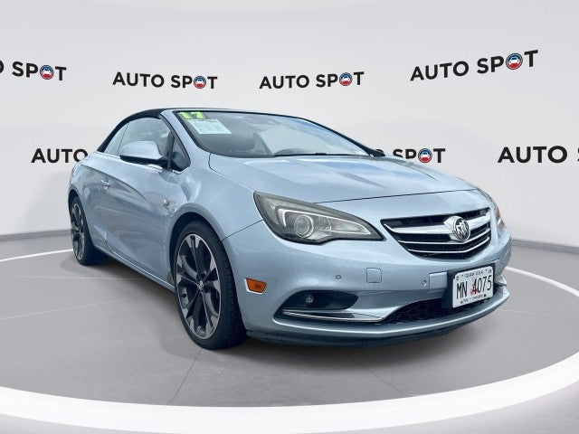 2017 Buick Cascada Premium in Flip Chip Silver Metallic — front three-quarter view