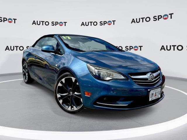 2017 Buick Cascada Premium in Deep Sky Metallic — front three-quarter view