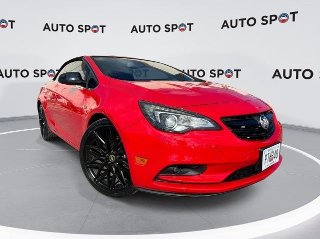 2017 Buick Cascada Sport Touring in Sport Red — front three-quarter view
